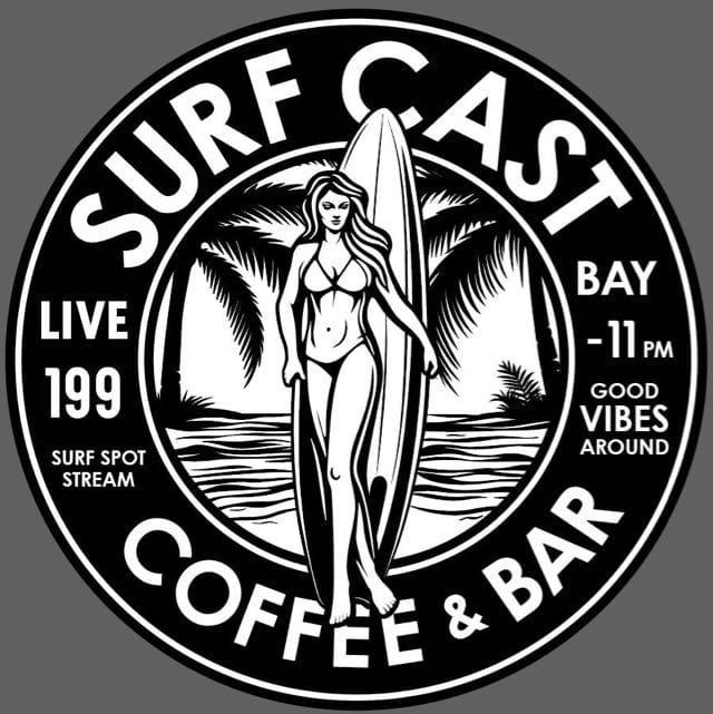 SurfCast Coffee Bar logo